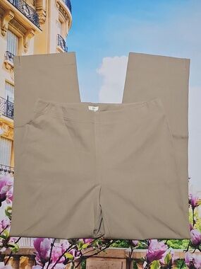 J. Jill Chino Tan Khaki Pull-on Pants Size‎ 10